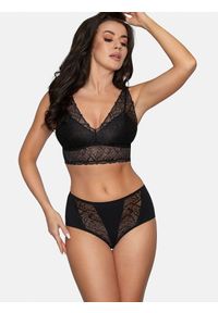 Figi Model BBL 181 Black - Babell. Materiał: bawełna, koronka, elastan. Wzór: koronka