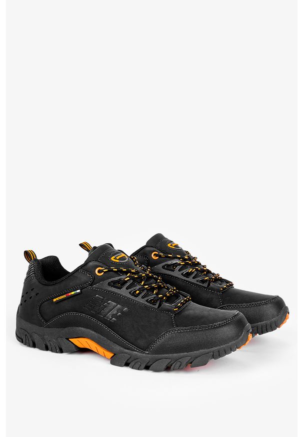 Badoxx - Czarne buty trekkingowe sznurowane badoxx mxc8229/c. Kolor: wielokolorowy, brązowy, czarny