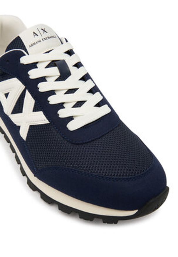 Armani Exchange Sneakersy XM001960 AF19388 MB005 Granatowy. Kolor: niebieski. Materiał: materiał