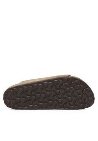 Birkenstock Klapki Zürich 50463 Brązowy. Kolor: brązowy. Materiał: skóra