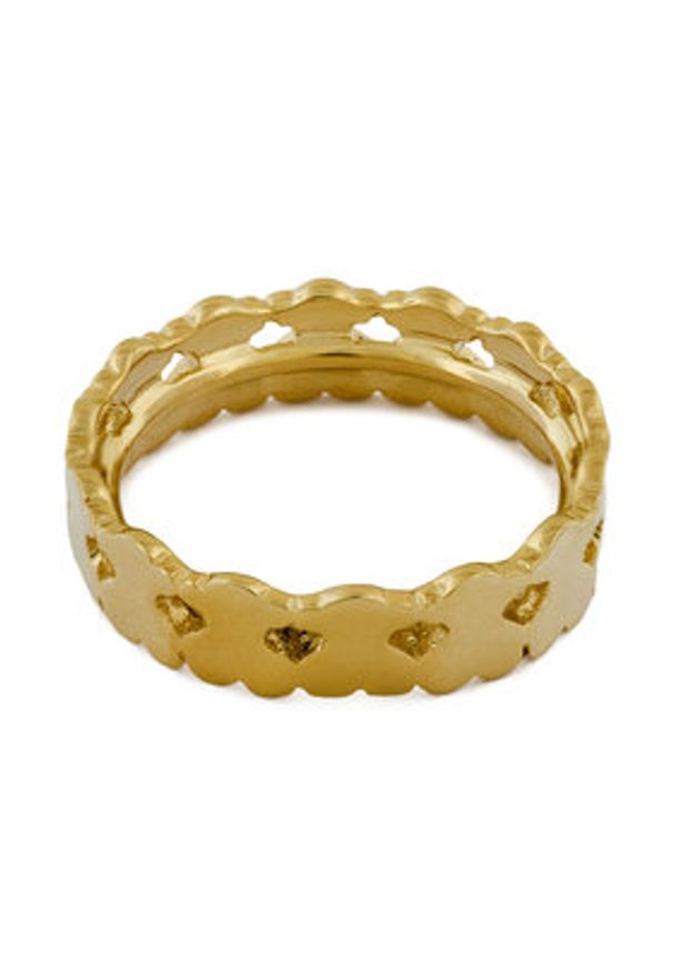 Tous - TOUS Pierścionek Straight 1004040512 Złoty. Materiał: srebrne. Kolor: złoty