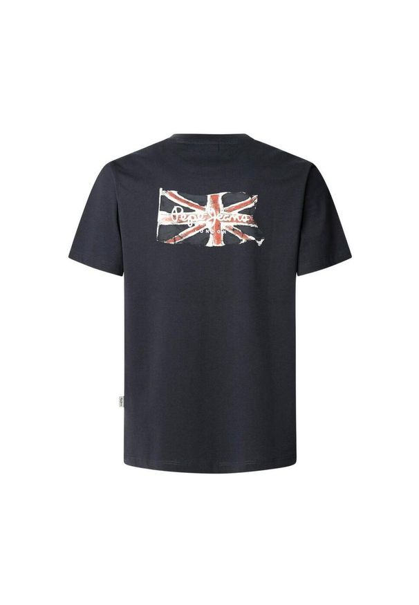 Koszulka Pepe Jeans Back Clag. Kolor: niebieski