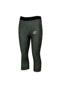Legginsy sportowe damskie EXTREME HOBBY HAVOC 3/4. Kolor: zielony. Materiał: poliester, elastan