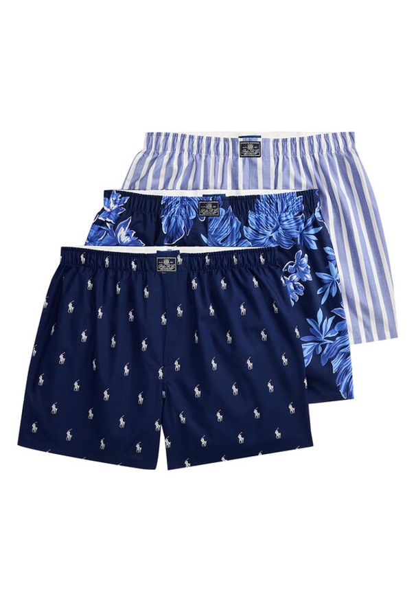 Polo Ralph Lauren Komplet bokserek 714830273043 Niebieski. Kolor: niebieski. Materiał: bawełna