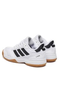 Adidas - adidas Buty halowe Ligra 8 Indoor Shoes Kids IH8244 Biały. Kolor: biały. Materiał: materiał #2