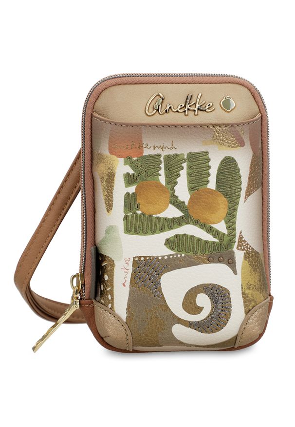 Brązowa Damska Torebka Na Telefon Anekke Muse. Kolor: brązowy