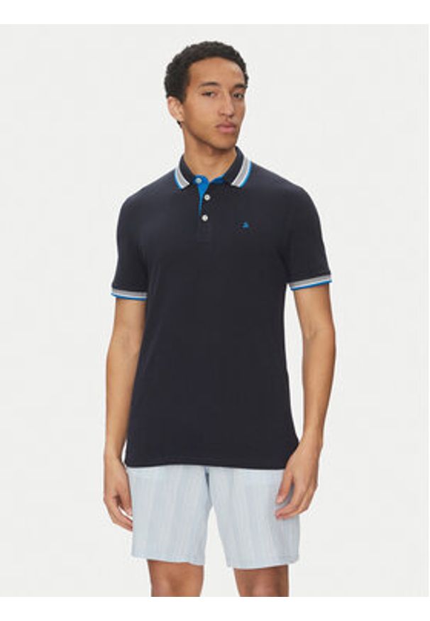 Jack & Jones Komplet koszulek polo Paulos 12191216 Kolorowy Slim Fit. Typ kołnierza: polo. Materiał: bawełna. Wzór: kolorowy
