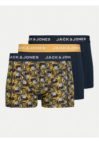 Jack & Jones - Jack&Jones Komplet 3 par bokserek 12259093 Granatowy. Kolor: niebieski. Materiał: bawełna