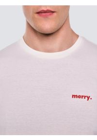 Big-Star - Koszulka męska z niewielkim nadrukiem na piersi biała Karr 100. Kolor: biały. Materiał: dzianina, bawełna, jeans. Długość rękawa: krótki rękaw. Długość: krótkie. Wzór: nadruk. Sezon: zima. Styl: wizytowy, klasyczny #3