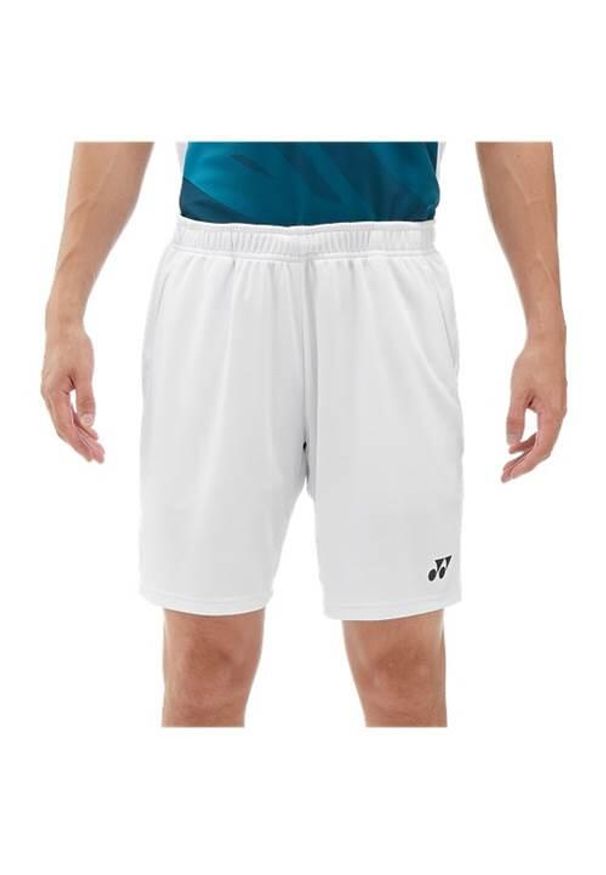 YONEX - Spodnie badminton męskie Yonex Tournament 2024. Kolor: biały. Materiał: materiał, syntetyk. Długość: krótkie