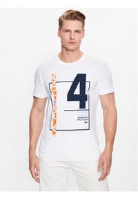 La Martina T-Shirt VMR315 JS206 Biały Regular Fit. Kolor: biały. Materiał: bawełna