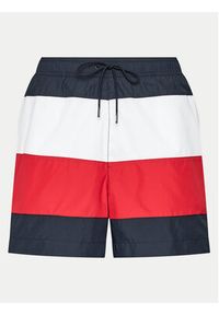 TOMMY HILFIGER - Tommy Hilfiger Szorty kąpielowe UM0UM03263 Kolorowy Regular Fit. Materiał: syntetyk. Wzór: kolorowy #3