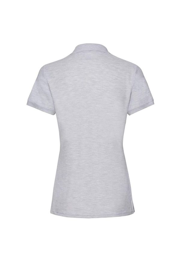 FRUIT OF THE LOOM - Damska Koszulka Polo Premium Heather. Typ kołnierza: polo. Kolor: szary