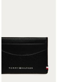 TOMMY HILFIGER - Tommy Hilfiger - Portfel skórzany. Kolor: czarny. Materiał: skóra. Wzór: gładki #4