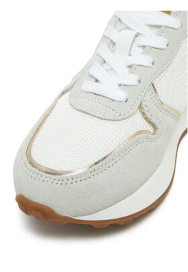 TwinSet - TWINSET Sneakersy 251GCJ014 S Biały. Kolor: biały. Materiał: materiał