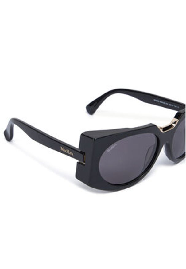 Max Mara Okulary przeciwsłoneczne MM0123 01A Czarny. Kolor: czarny