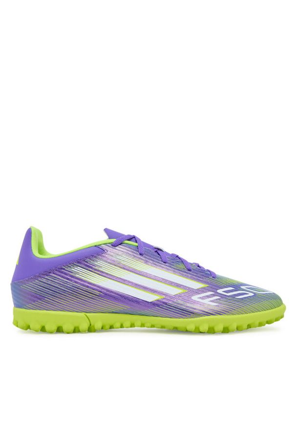 Adidas - adidas Buty do piłki nożnej F50 Club Turf Boots JI0026 Fioletowy. Kolor: fioletowy. Materiał: skóra
