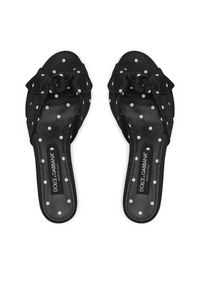 DOLCE & GABBANA - Dolce&Gabbana Klapki CQ0620 AV885 Czarny. Kolor: czarny. Materiał: materiał #6
