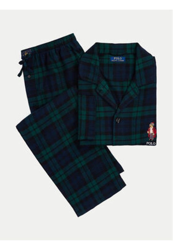 Polo Ralph Lauren Piżama 714915985002 Zielony Regular Fit. Kolor: zielony. Materiał: bawełna