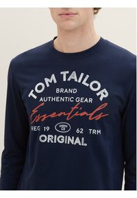 Tom Tailor Longsleeve 1037744 Granatowy Regular Fit. Kolor: niebieski. Materiał: bawełna. Długość rękawa: długi rękaw