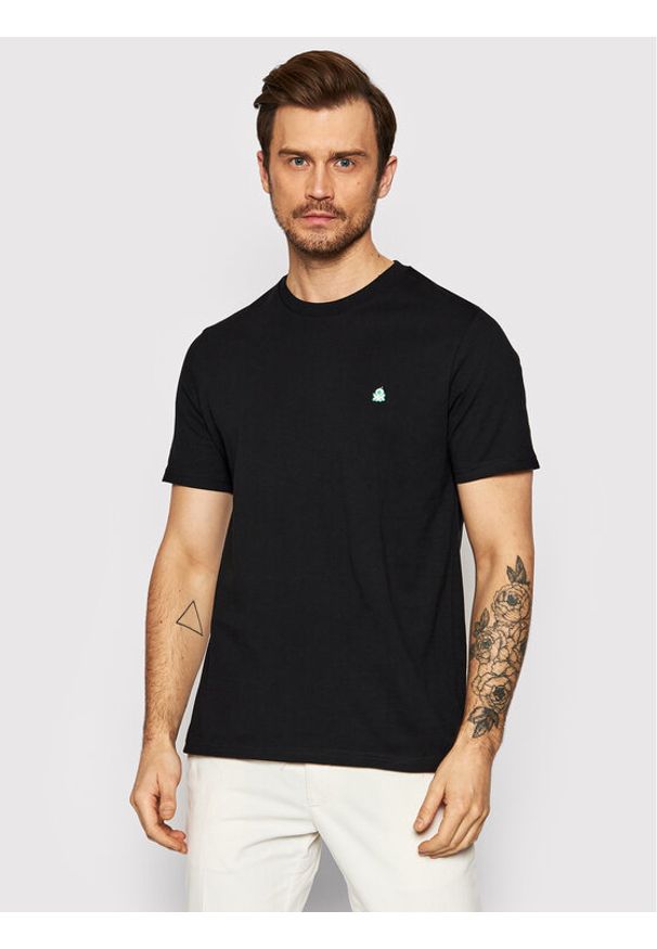 United Colors of Benetton - United Colors Of Benetton T-Shirt 3MI5J1AF7 Czarny Regular Fit. Kolor: czarny. Materiał: bawełna
