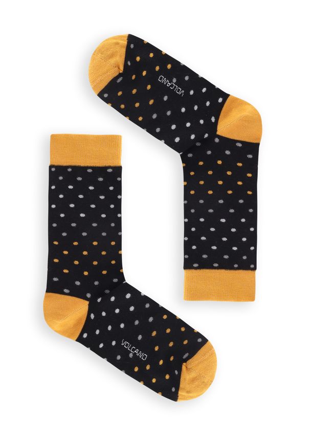 Volcano - Skarpety męskie w kropki A-PIT. Materiał: materiał. Wzór: kropki