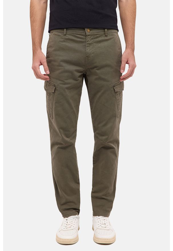 Męskie Spodnie jeansowe Mustang Style Daytona Cargo Ivy Green 1016419 6421. Materiał: jeans