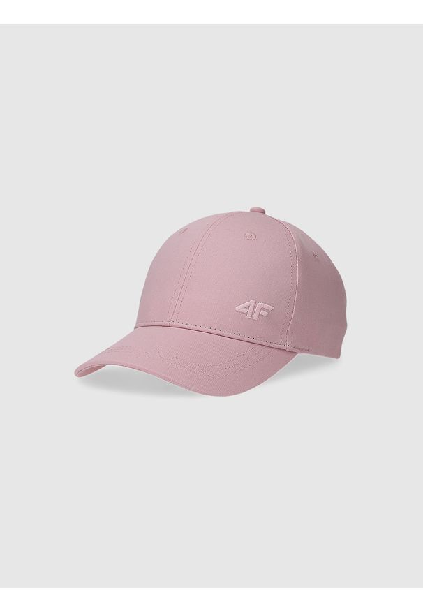 4f - 4F Czapka z daszkiem strapback uniseks - różowa L/XL. Kolor: różowy. Materiał: bawełna, materiał. Sezon: lato. Styl: sportowy