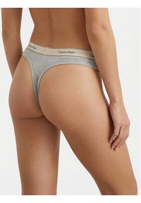 Calvin Klein Stringi LV00QF8771 Szary. Kolor: szary. Materiał: bawełna #6