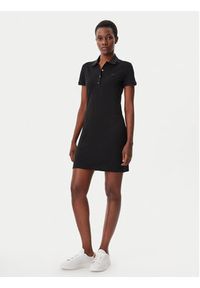 Lacoste Sukienka codzienna EF5473 Czarny Slim Fit. Okazja: na co dzień. Kolor: czarny. Materiał: bawełna. Typ sukienki: proste. Styl: casual #3