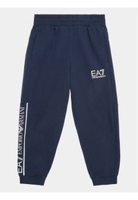EA7 Emporio Armani Spodnie dresowe 3RBP59 BJ05Z 1554 Granatowy Regular Fit. Kolor: niebieski. Materiał: bawełna