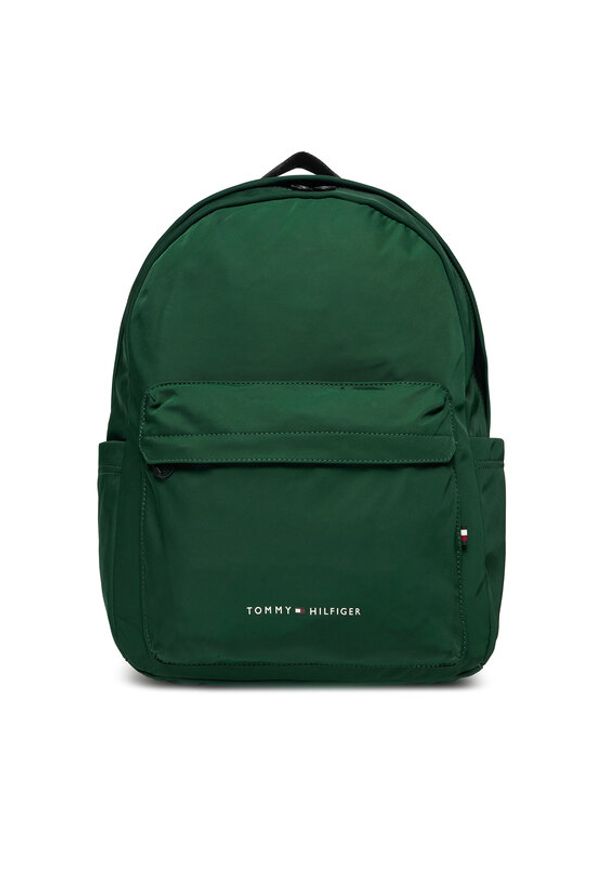 TOMMY HILFIGER - Tommy Hilfiger Plecak Th Skyline Backpack AM0AM11788 Zielony. Kolor: zielony. Materiał: materiał