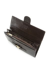 Wittchen - Damski portfel skórzany z eleganckim zapięciem. Kolor: brązowy. Materiał: skóra #5