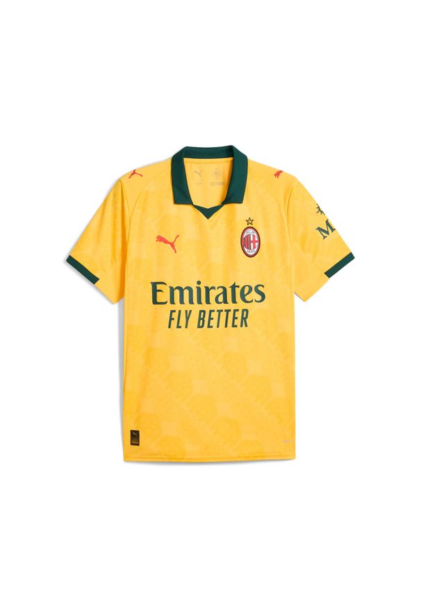 Puma - Trzeci strój AC Milan 2025/26. Kolor: żółty. Sport: piłka nożna