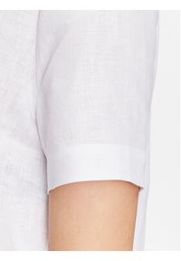 Calvin Klein Sukienka codzienna K20K205604 Biały Regular Fit. Okazja: na co dzień. Kolor: biały. Materiał: len. Typ sukienki: proste. Styl: casual #2
