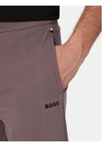 BOSS Szorty sportowe Waffle 50535884 Fioletowy Regular Fit. Kolor: fioletowy. Materiał: bawełna. Styl: sportowy #2