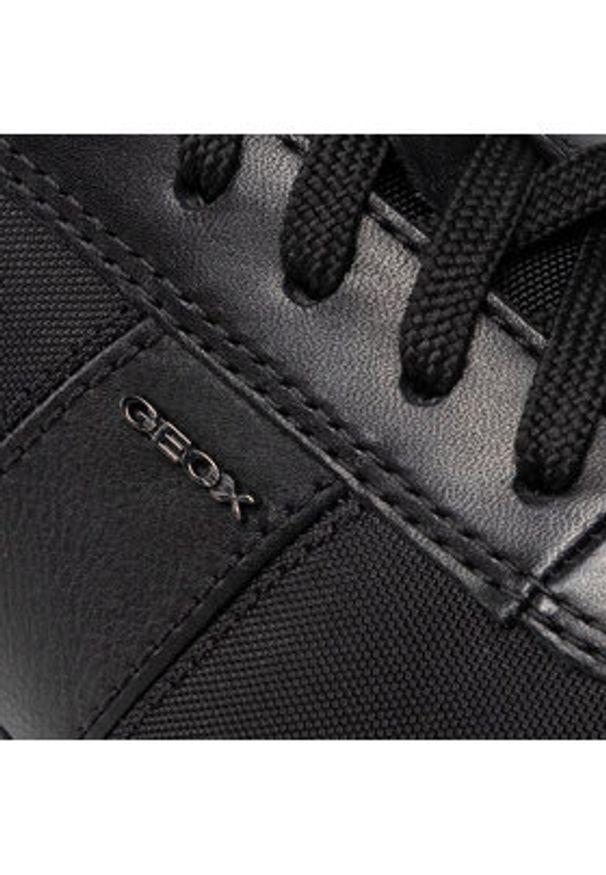 Geox Sneakersy U Wells A U74T5A 08511 C9999 Czarny. Kolor: czarny. Materiał: skóra