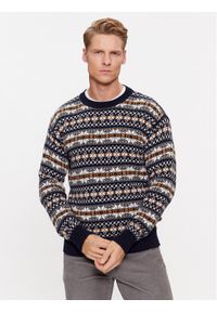 United Colors of Benetton - United Colors Of Benetton Sweter 1344K105Y Granatowy Regular Fit. Kolor: niebieski. Materiał: wełna #1