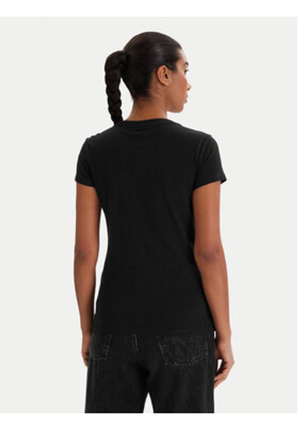 Armani Exchange T-Shirt XW002106 AF10356 UC001 Czarny Slim Fit. Kolor: czarny. Materiał: bawełna