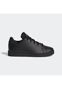 Buty Dziecko Adidas Advantage czarny. Kolor: czarny, szary, wielokolorowy. Materiał: materiał. Model: Adidas Advantage. Sport: turystyka piesza