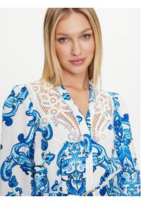 Marciano Guess Sukienka koszulowa Micol 4GGK24 9708Z Kolorowy Regular Fit. Materiał: len, lyocell. Wzór: kolorowy. Typ sukienki: koszulowe