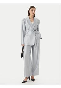 Eleh Spodnie materiałowe SS260403 Błękitny Relaxed Fit. Kolor: niebieski. Materiał: syntetyk #4