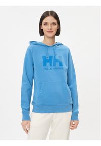 Helly Hansen Bluza Logo 33978 Niebieski Regular Fit. Kolor: niebieski. Materiał: bawełna #1