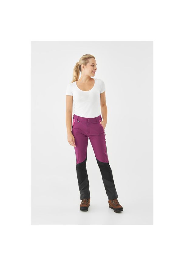 Spodnie trekkingowe damskie Viking Trek Pro 2.0. Kolor: różowy, wielokolorowy, czarny. Sezon: lato. Sport: turystyka piesza