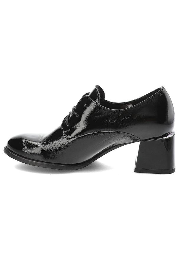 Czarne Botki Damskie Lemar Wygodne Modne Obuwie. Okazja: na co dzień. Kolor: czarny. Materiał: materiał, lakier, skóra. Szerokość cholewki: normalna. Styl: casual