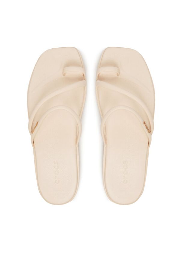 Crocs Japonki Miami Toe Loop 209862 Beżowy. Kolor: beżowy