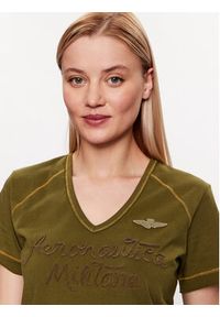 Aeronautica Militare T-Shirt 231TS2094DJ598 Zielony Regular Fit. Kolor: zielony. Materiał: bawełna #2