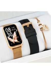 Smartwatch Rubicon Zestaw damski zegarek SMARTWATCH RNCF48 rosegold + bransoletka. Rodzaj zegarka: smartwatch #1