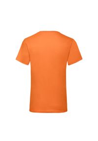 FRUIT OF THE LOOM - Męska Koszulka Z Dekoltem Valueweight. Kolor: żółty, pomarańczowy, wielokolorowy