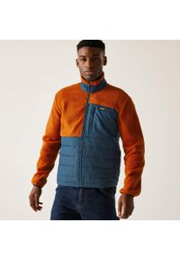 Regatta - Polar męski hybrydowy rozsuwany Frankie Borg. Kolor: brązowy, beżowy, wielokolorowy. Materiał: polar. Sport: turystyka piesza #1